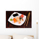 Delicious Sushi Served Plate Wall Mural