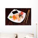 Delicious Sushi Served Plate Wall Mural