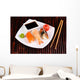 Delicious Sushi Served Plate Wall Mural
