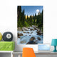 Long Exposure Image Mountain Wall Mural
