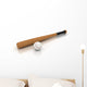 Baseball Bat and Ball Wall Decal