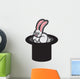 Rabbit Sitting Magic Hat Wall Decal
