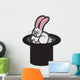 Rabbit Sitting Magic Hat Wall Decal