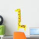 Height scale kids giraffe vector Wall Decal
