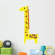 Height scale kids giraffe vector Wall Decal