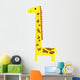 Height scale kids giraffe vector Wall Decal