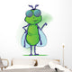 Insect Cartoon Character Wall Decal