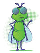 Insect Cartoon Character Wall Decal