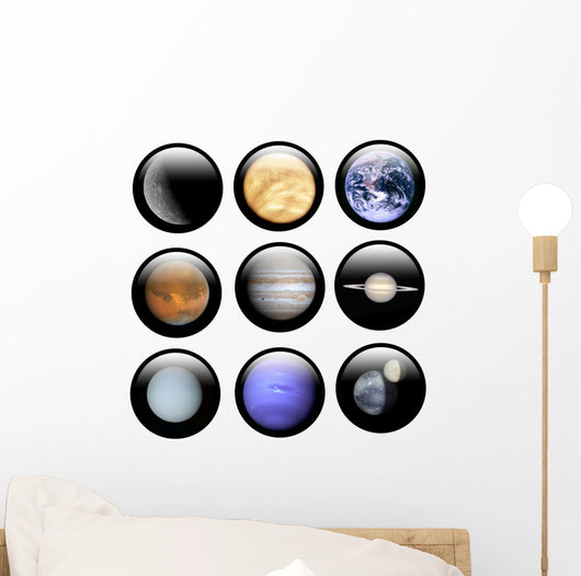 System Solar Buttons Wall Decal