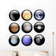 System Solar Buttons Wall Decal