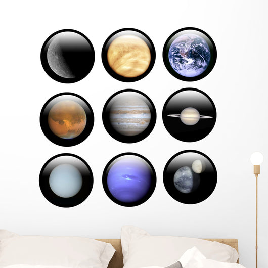 System Solar Buttons Wall Decal