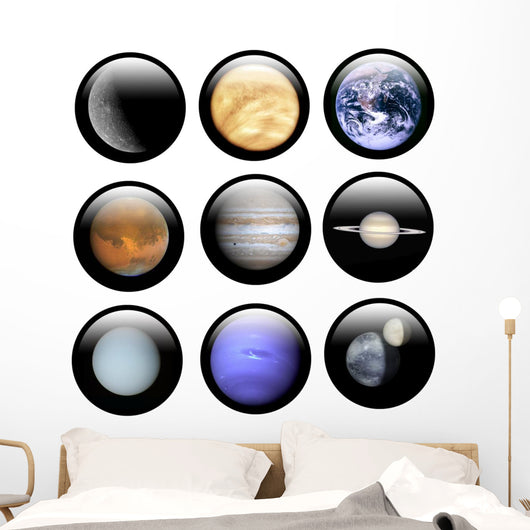 System Solar Buttons Wall Decal