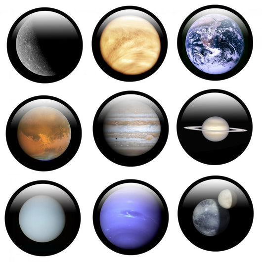System Solar Buttons Wall Decal