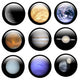 System Solar Buttons Wall Decal