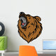 Grizzly bear head Wall Decal