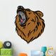 Grizzly bear head Wall Decal