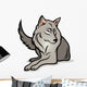 Cartoon Wolf Wall Mural