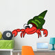 Red Hermit Crab Wall Decal
