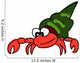 Red Hermit Crab Wall Decal