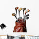 Vintage Golf clubs Wall Decal