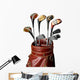 Vintage Golf clubs Wall Decal
