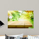 Empty Wooden Table with
