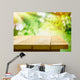 Empty Wooden Table with