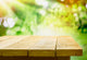 Empty Wooden Table with