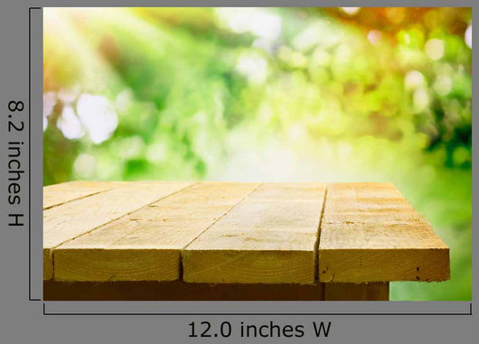 Empty Wooden Table with