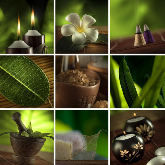 Spa Theme Collage Composed