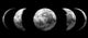 Phases of the moon Wall Mural