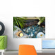 Falling Water on Stones Spa Concept with Orchids and Bamboo Wall Mural