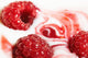 Raspberry and cream Wall Mural