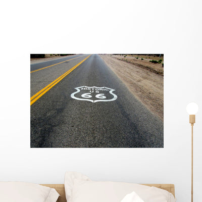 Symbol White Paint Route shown on a wall