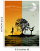 Sun Moon Morning Evening Yoga Sunrise Wall Mural
