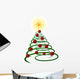 abstract green christmas tree Wall Decal