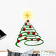 abstract green christmas tree Wall Decal