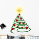 abstract green christmas tree Wall Decal