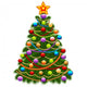 Christmas Tree Decorated with