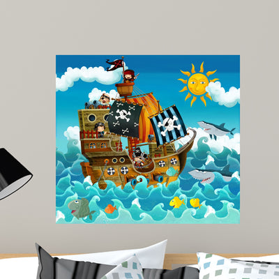 Pirates Sea shown on a wall