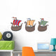 Viking Ships Wall Decal Sticker Set