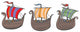 Viking Ships Wall Decal Sticker Set
