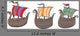 Viking Ships Wall Decal Sticker Set