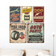 Vintage Car Metal Signs
