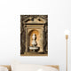 urn inside stone alcove Wall Mural