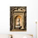 urn inside stone alcove Wall Mural