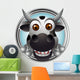 cute cow head cartoon Wall Decal