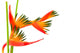 Bird Paradise Tropical Flower Wall Decal
