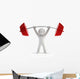 Athlete Lifting Weights Wall Decal