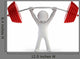Athlete Lifting Weights Wall Decal